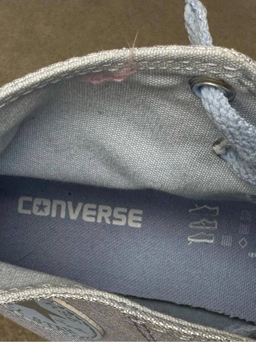 Converse Kids High-Top Sneakers in Shimmering Light Blue